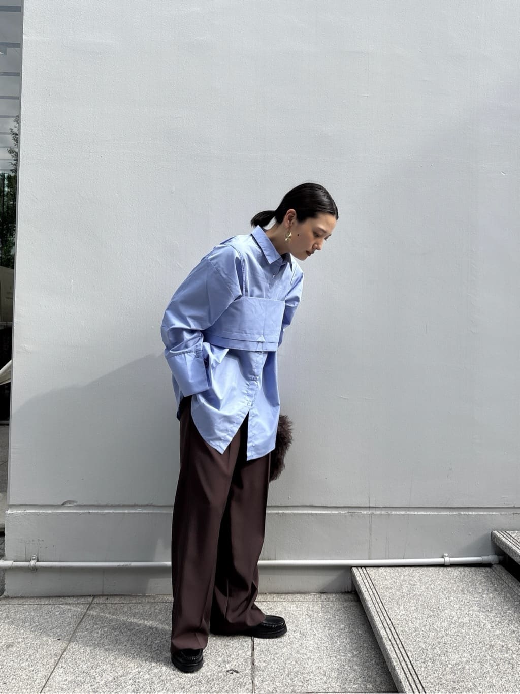 ayanoさんの「INDIVI｜Comfy SET UP｜イージーストレートワイドパンツ【セットアップ対応／通勤/カセット服】」を使ったコーディネート