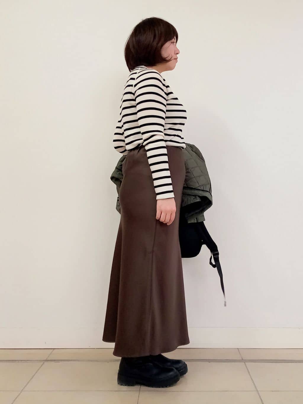 emiさんの「DRESSTERIOR｜【再入荷/荷重軽減】サスペンションマルチポケットリュック」を使ったコーディネート