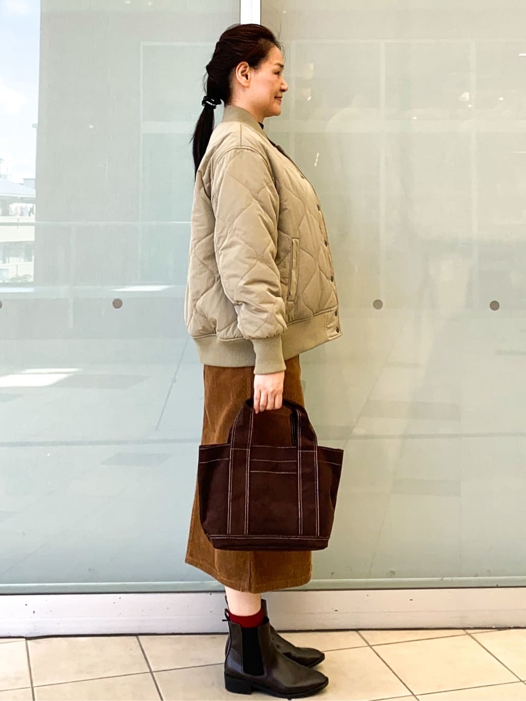 Jeanさんの「OPAQUE.CLIP｜《リバーシブル》キルティングブルゾン」を使ったコーディネート