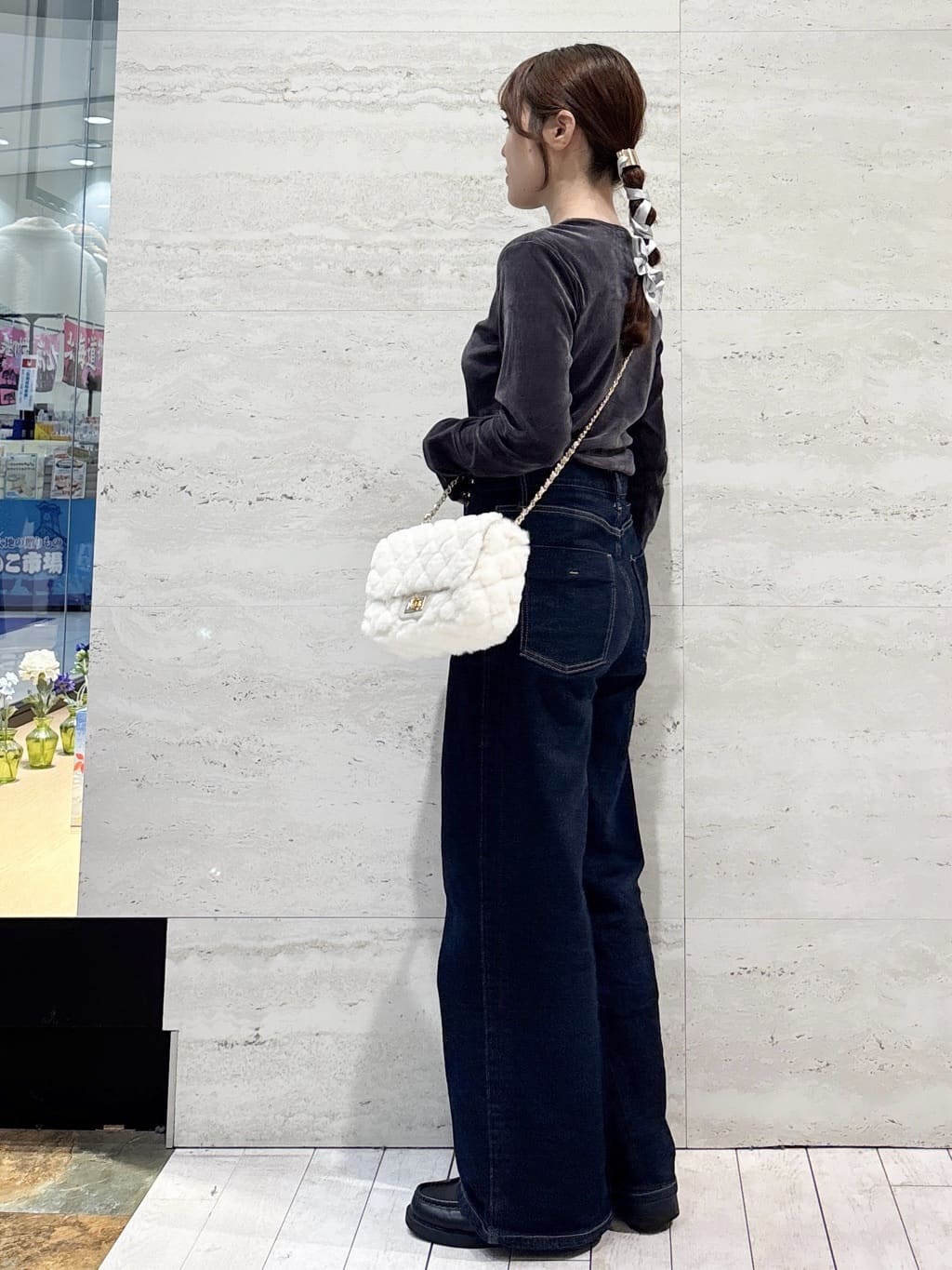 かほさんの「OPAQUE.CLIP｜フロッキーチュールトップス【洗濯機OK】」を使ったコーディネート