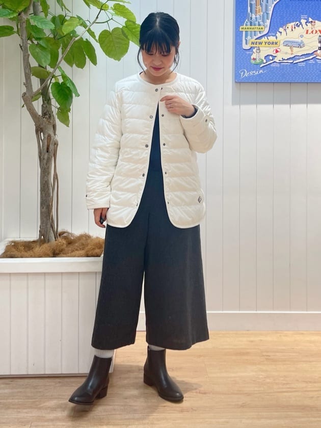 mikaさんの「Dessin｜【撥水・2WAY】ミュラーダウンコートミドル丈」を使ったコーディネート