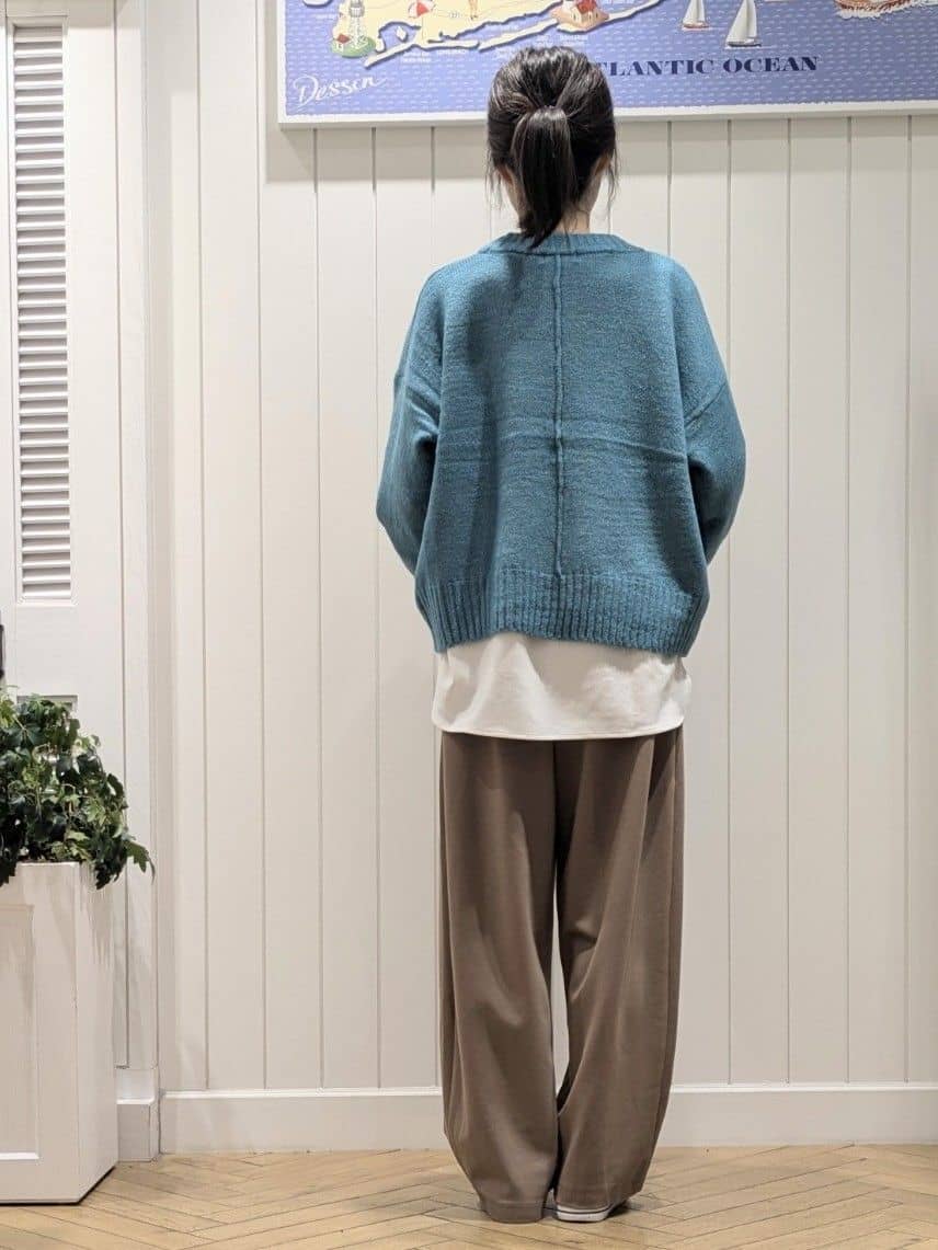 keikoさんの「Dessin｜【洗える】クルーネックワイドニット」を使ったコーディネート