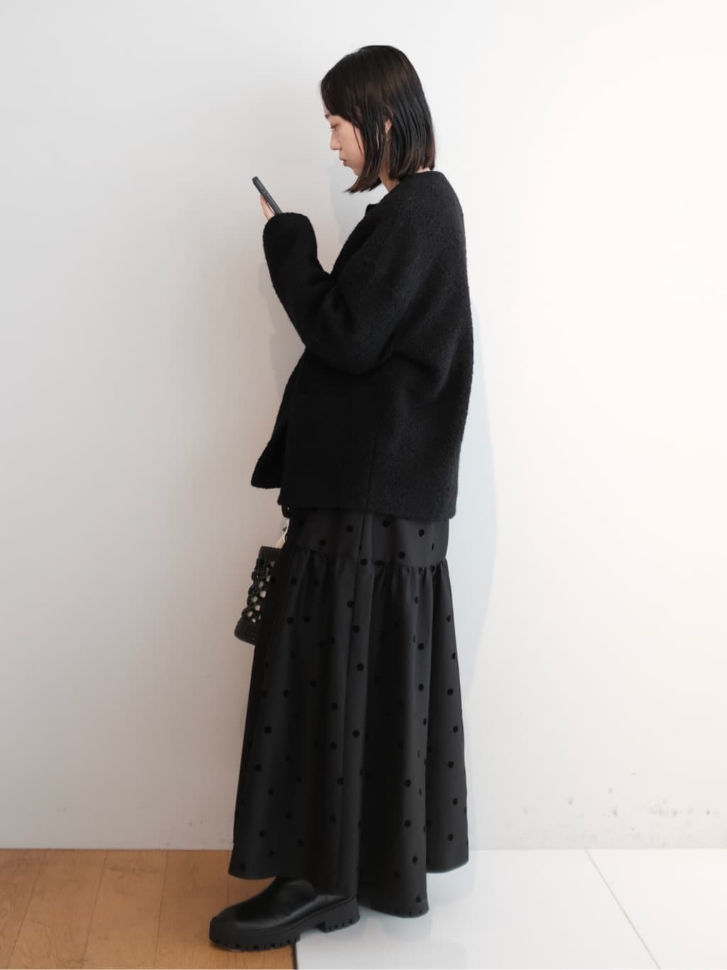 Kishimotoさんの「DRESSTERIOR｜◆Dhyana．（ディアナドット） バックファスナー チェルシーブーツ」を使ったコーディネート