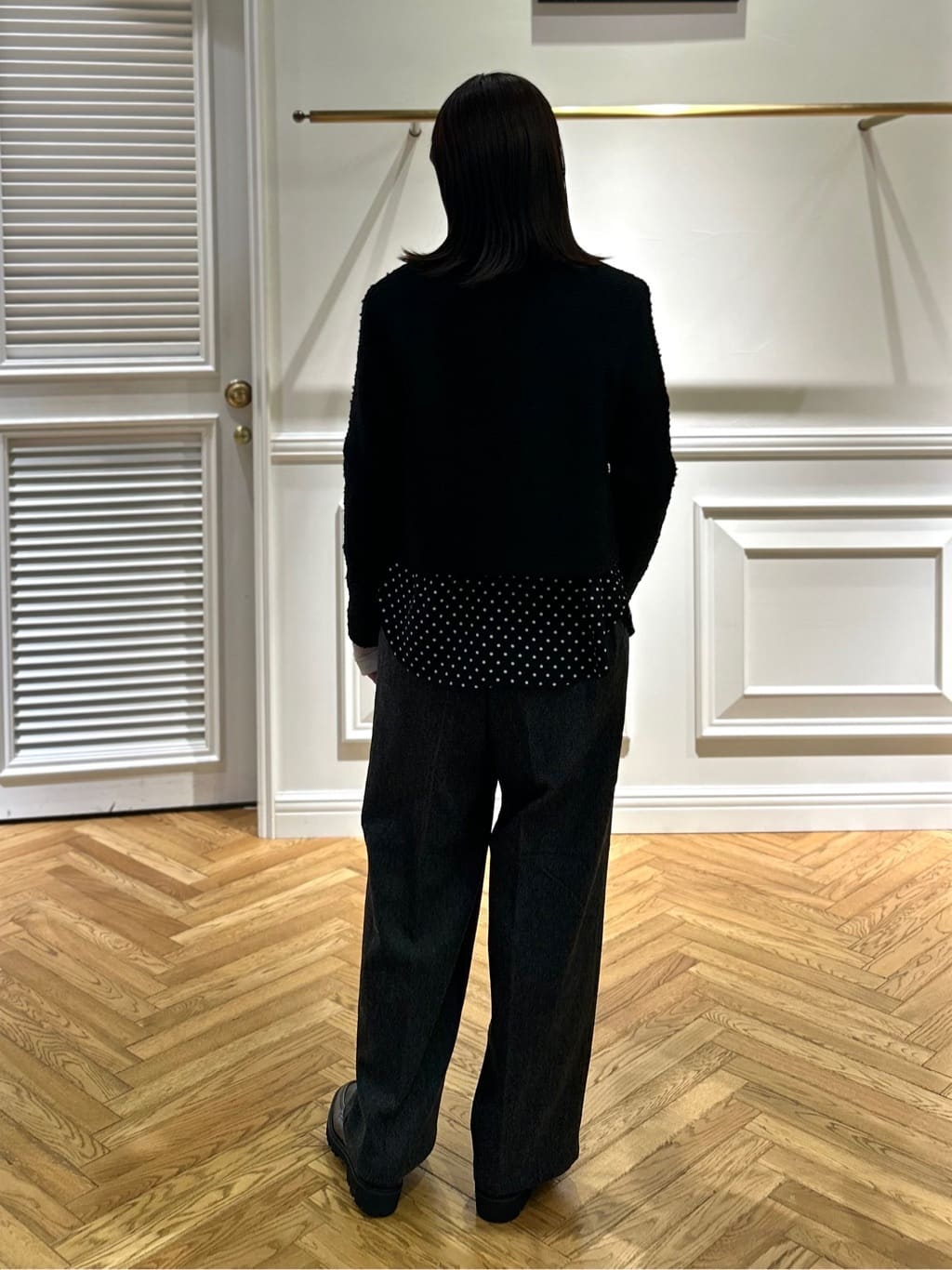 cocoさんの「DRESSTERIOR｜◆【洗える/リブベロア】シアーリブベロアカットソー」を使ったコーディネート
