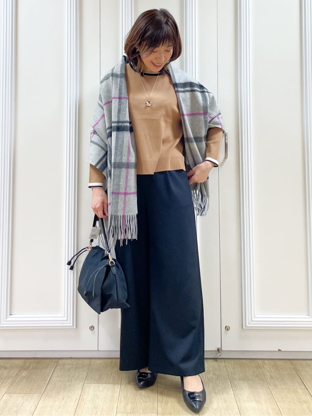 めいさんの「Reflect｜【すっきりシルエット】ワイドクロップドパンツ」を使ったコーディネート