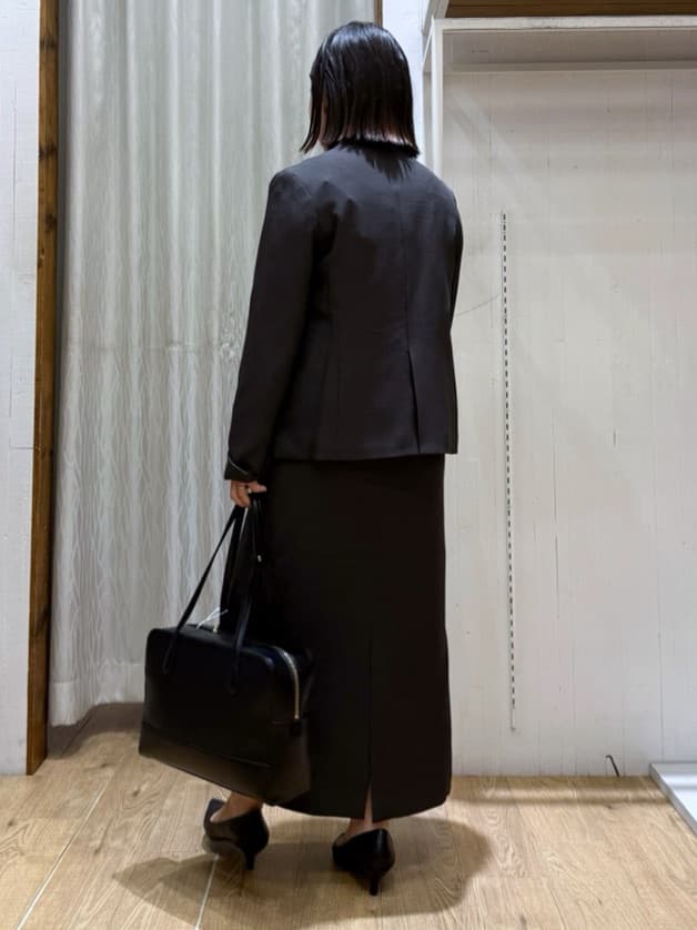 chさんの「THE SHOP TK｜ビジネスノーカラージャケット【セットアップ可/洗える】/CAVIANシリーズ」を使ったコーディネート