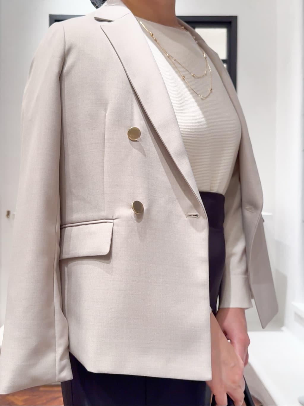 Harukaさんの「grove｜【カセット服】ダブルブレストテーラードジャケット」を使ったコーディネート