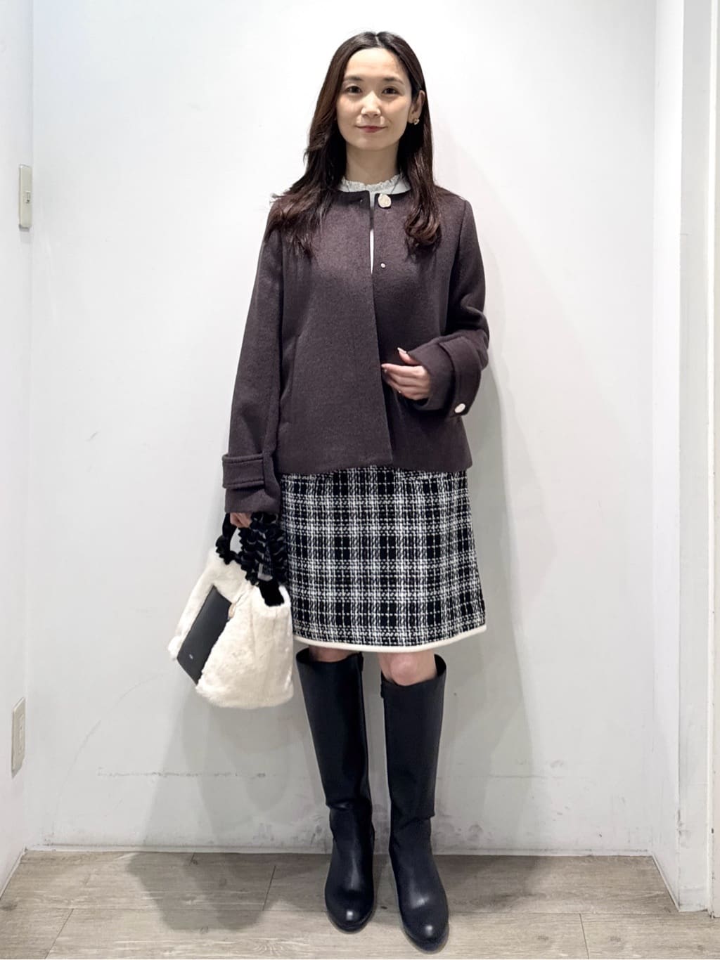 yuicciさんの「OPAQUE.CLIP｜メタル&times;フェイクパール Y字ラリエットネックレス」を使ったコーディネート
