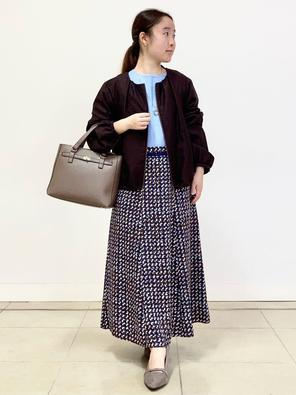 tomominさんの「Reflect｜【ライトアウター／ゆったり羽織れる／気軽な羽織りに◎】ライトブルゾン」を使ったコーディネート