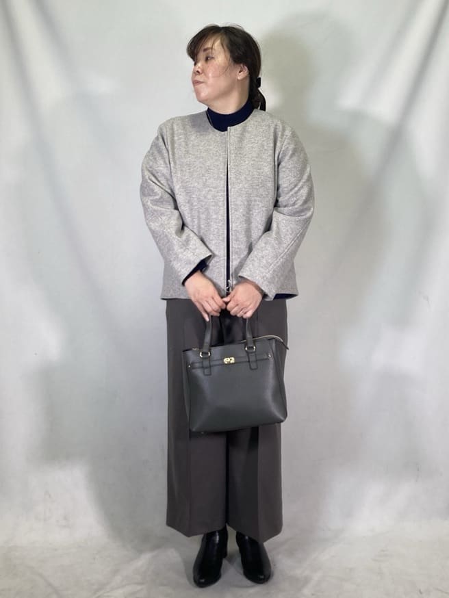 TOMOさんの「Reflect｜【一枚で着映え◎／ゆったりシルエット】ラメ&times;スパンコールウール混ニット」を使ったコーディネート