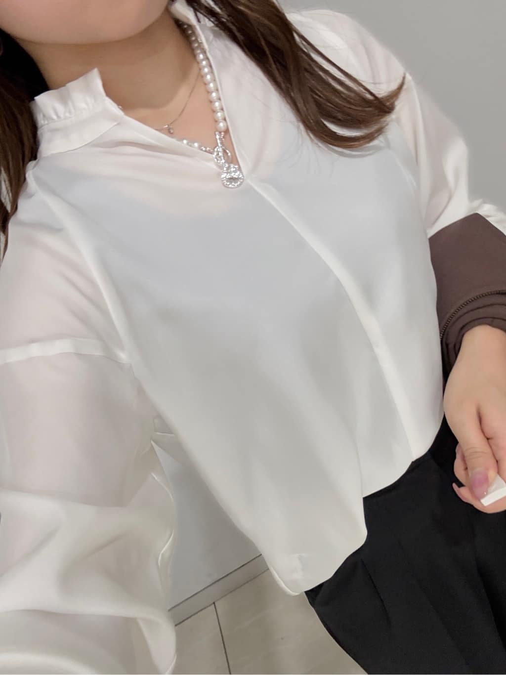 kahoさんの「INDIVI｜【着心地◎！】タックワイドパンツ」を使ったコーディネート