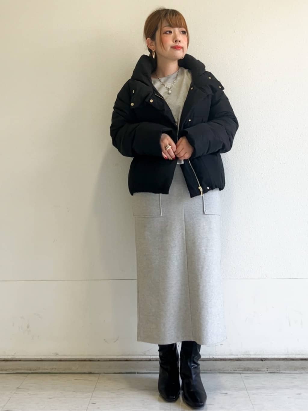 MIPPOさんの「index｜KAWADAダウンショートコート【撥水／洗濯機OK／静電気防止裏地】《XS～LL》」を使ったコーディネート