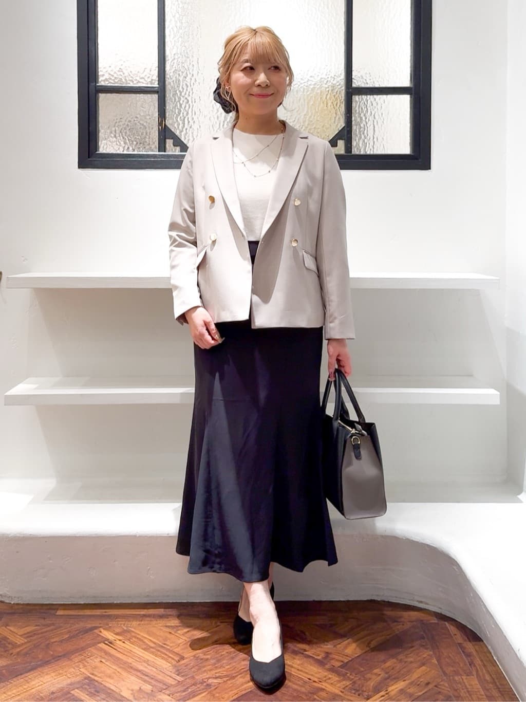 Harukaさんの「grove｜【カセット服】ダブルブレストテーラードジャケット」を使ったコーディネート