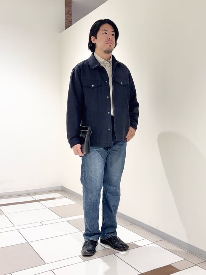 及川さんの「TAKEO KIKUCHI｜【モンスターストレッチ】日本製 ウォッシュド デニムパンツ」を使ったコーディネート