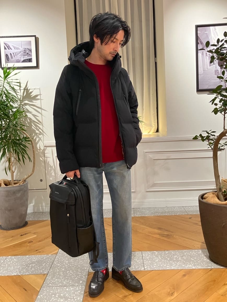 junyaさんの「DRESSTERIOR｜◆【700フィルパワー/高品質ダウン】ホワイトグース ホットメルトダウンMark2」を使ったコーディネート