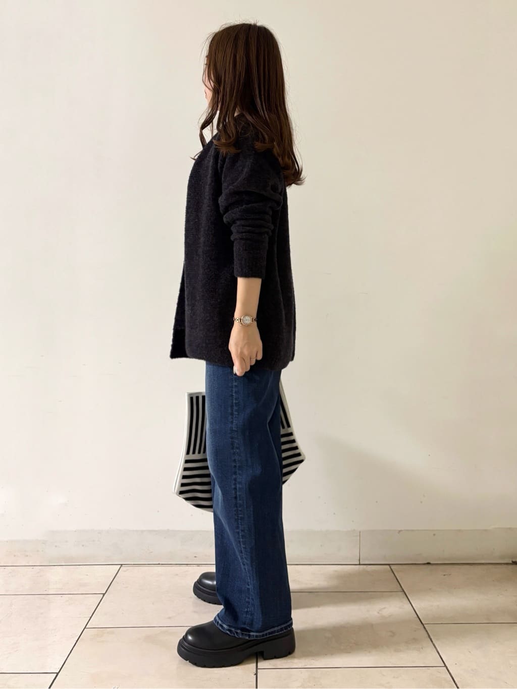 kahoさんの「INDIVI｜デザインリング ショートネックレス」を使ったコーディネート