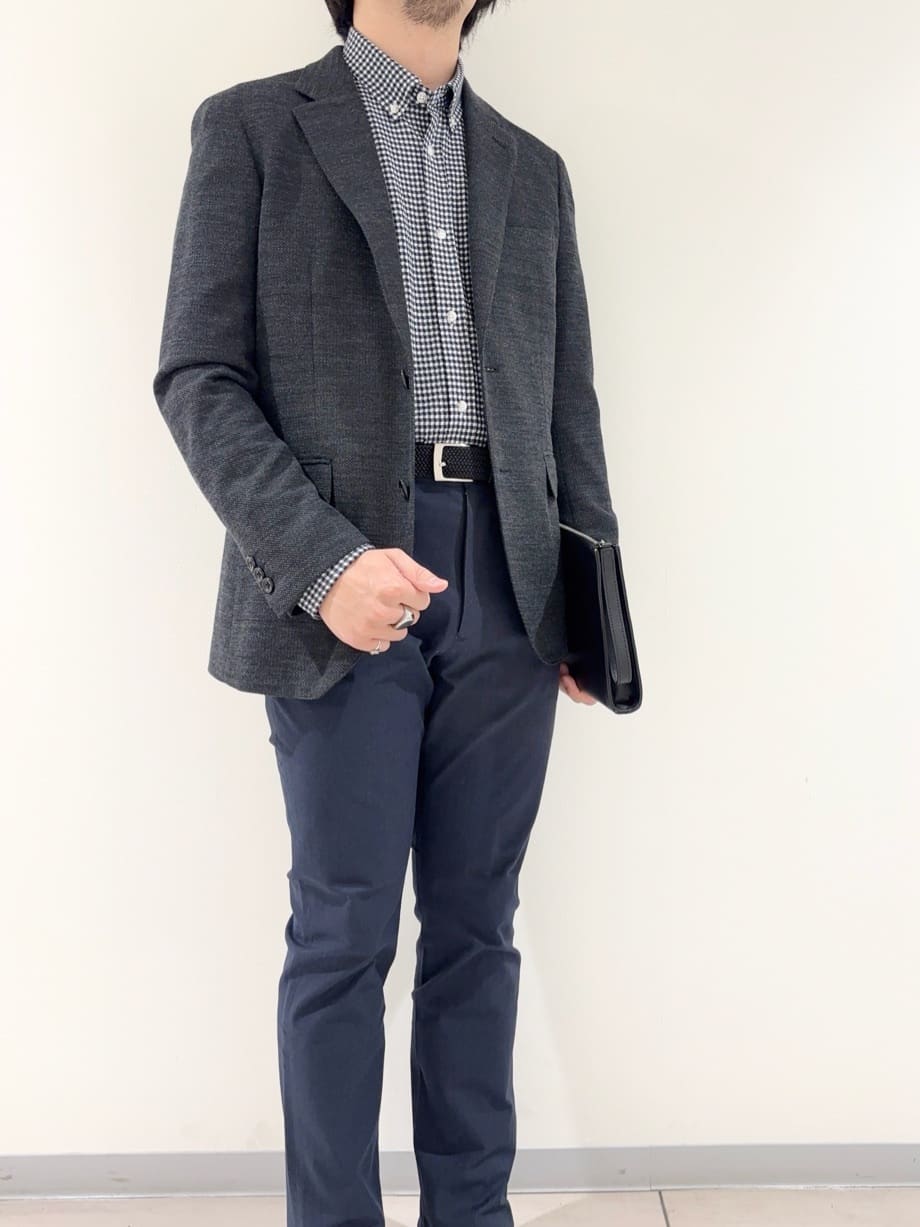 及川さんの「TAKEO KIKUCHI｜【Sサイズ～】ラッセルメッシュ ジャケット」を使ったコーディネート