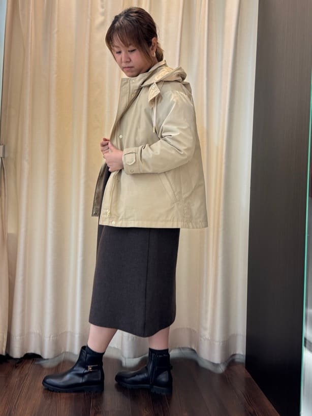 Ayaさんの「UNTITLED｜【ロング丈/ゆったりシルエット】テントライン ニットワンピース」を使ったコーディネート