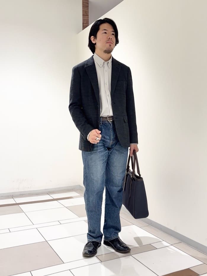 及川さんの「TAKEO KIKUCHI｜【Sサイズ～】ラッセルメッシュ ジャケット」を使ったコーディネート