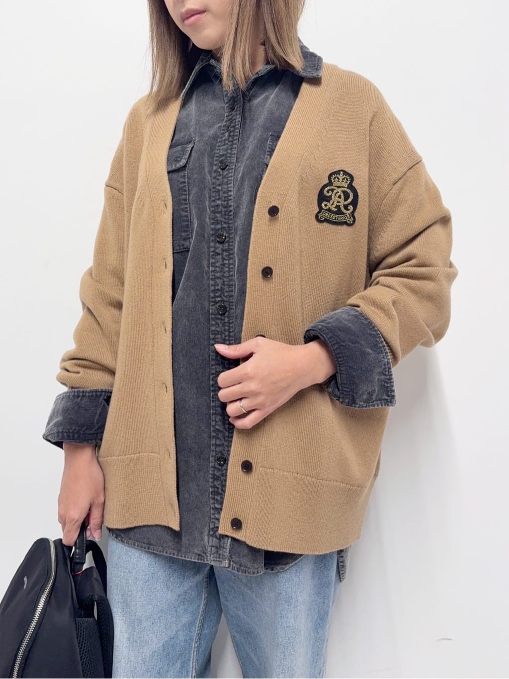 Nishijimaさんの「DRESSTERIOR｜レタードニットカーディガン」を使ったコーディネート
