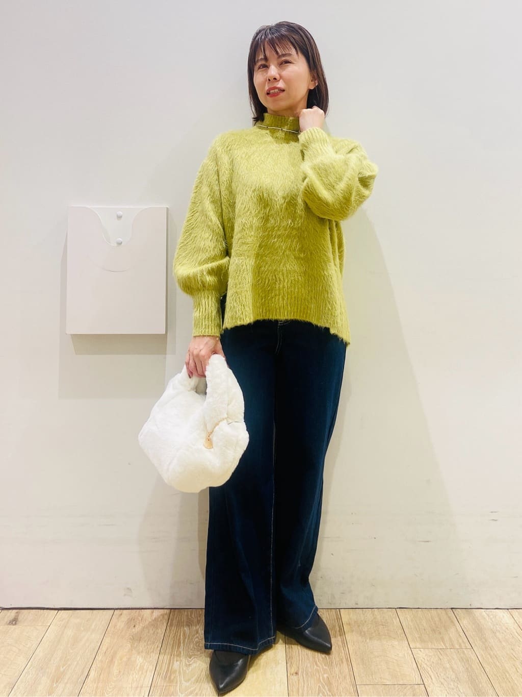 YUKOさんの「index｜ハイネックパフニット【洗濯機OK】」を使ったコーディネート