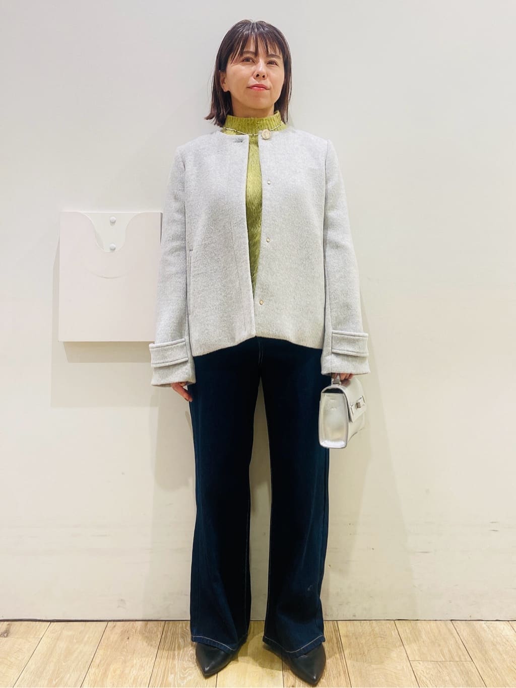 YUKOさんの「index｜ハイネックパフニット【洗濯機OK】」を使ったコーディネート