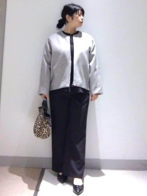 sakoさんの「Reflect｜【ゆったりシルエット】ジャージメルトンコクーンジャケット」を使ったコーディネート