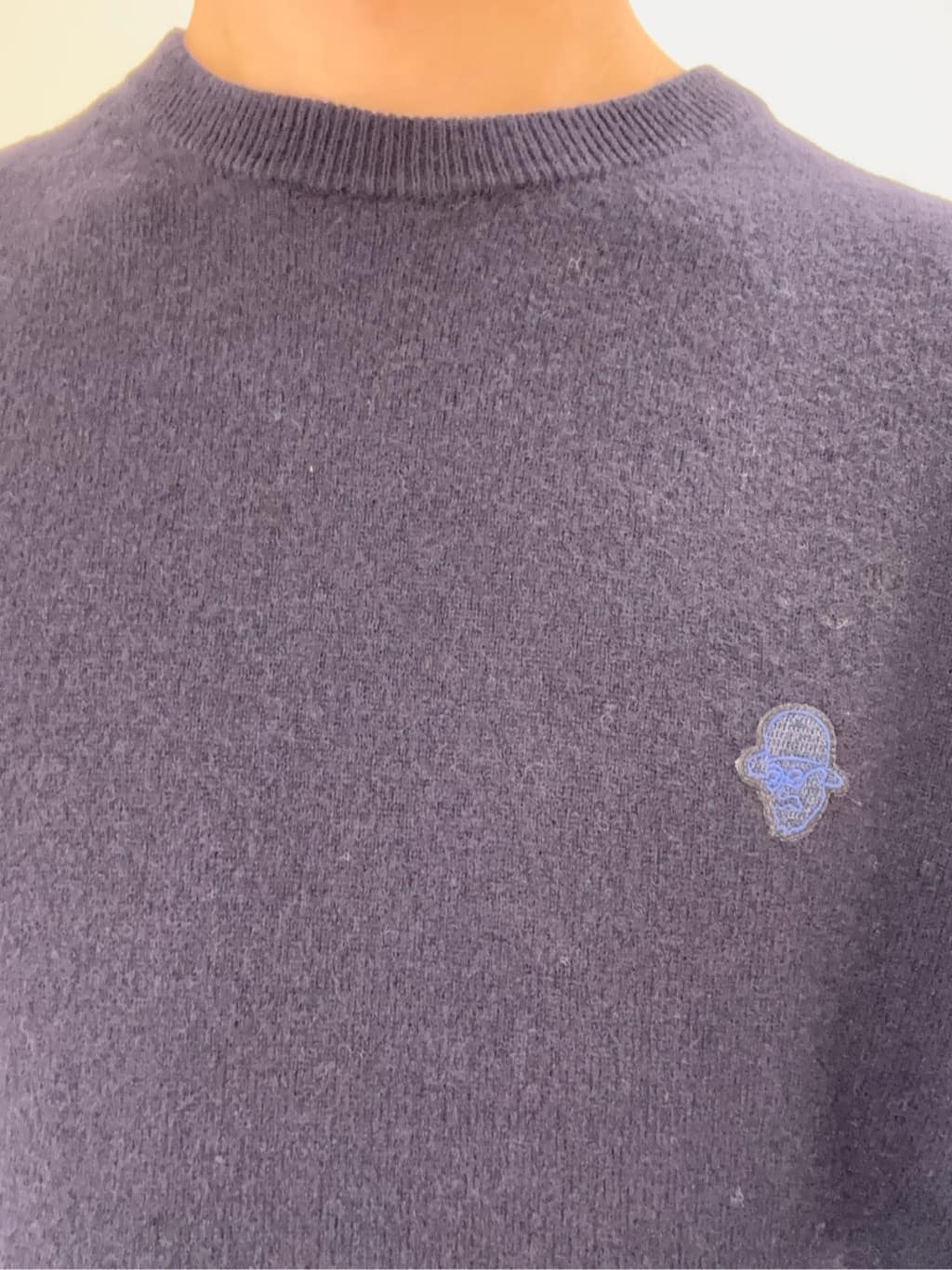 及川さんの「TAKEO KIKUCHI｜【Air Palette Knit】ワンポイント カラーニット プルオーバー」を使ったコーディネート