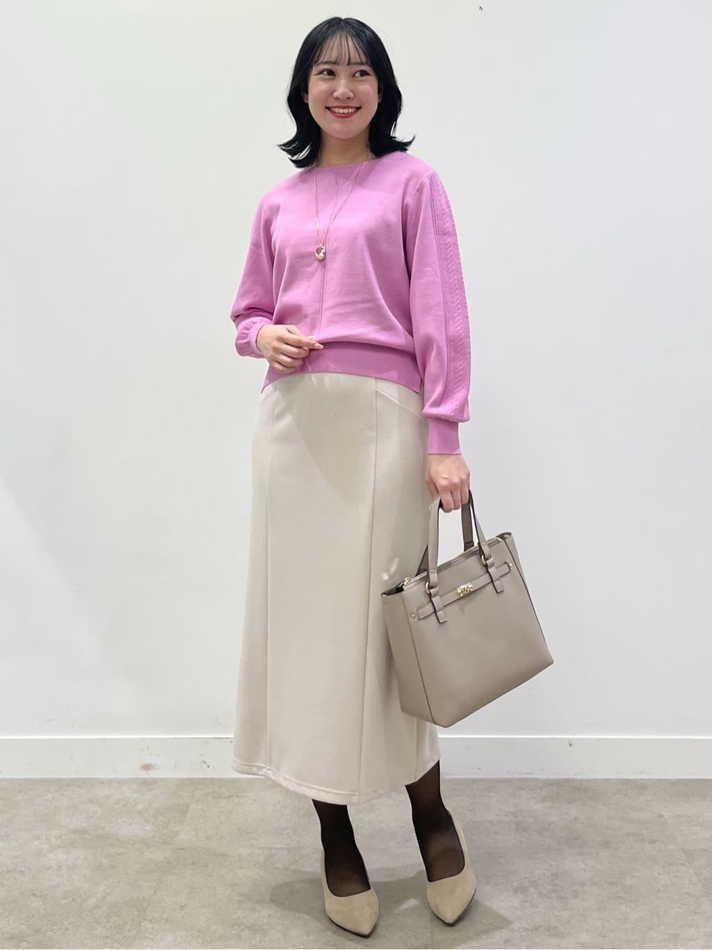 yukariさんの「Reflect｜【選べる6色／長く着られる◎】ボートネックニット」を使ったコーディネート