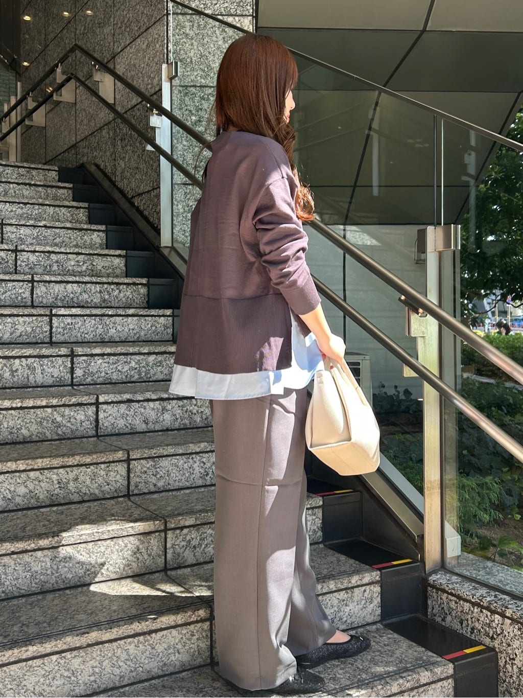 Risaさんの「OPAQUE.CLIP｜《ツインセット》リラクシーサイドスリットニット&times;ドッキングタンク【洗濯機洗い可】」を使ったコーディネート