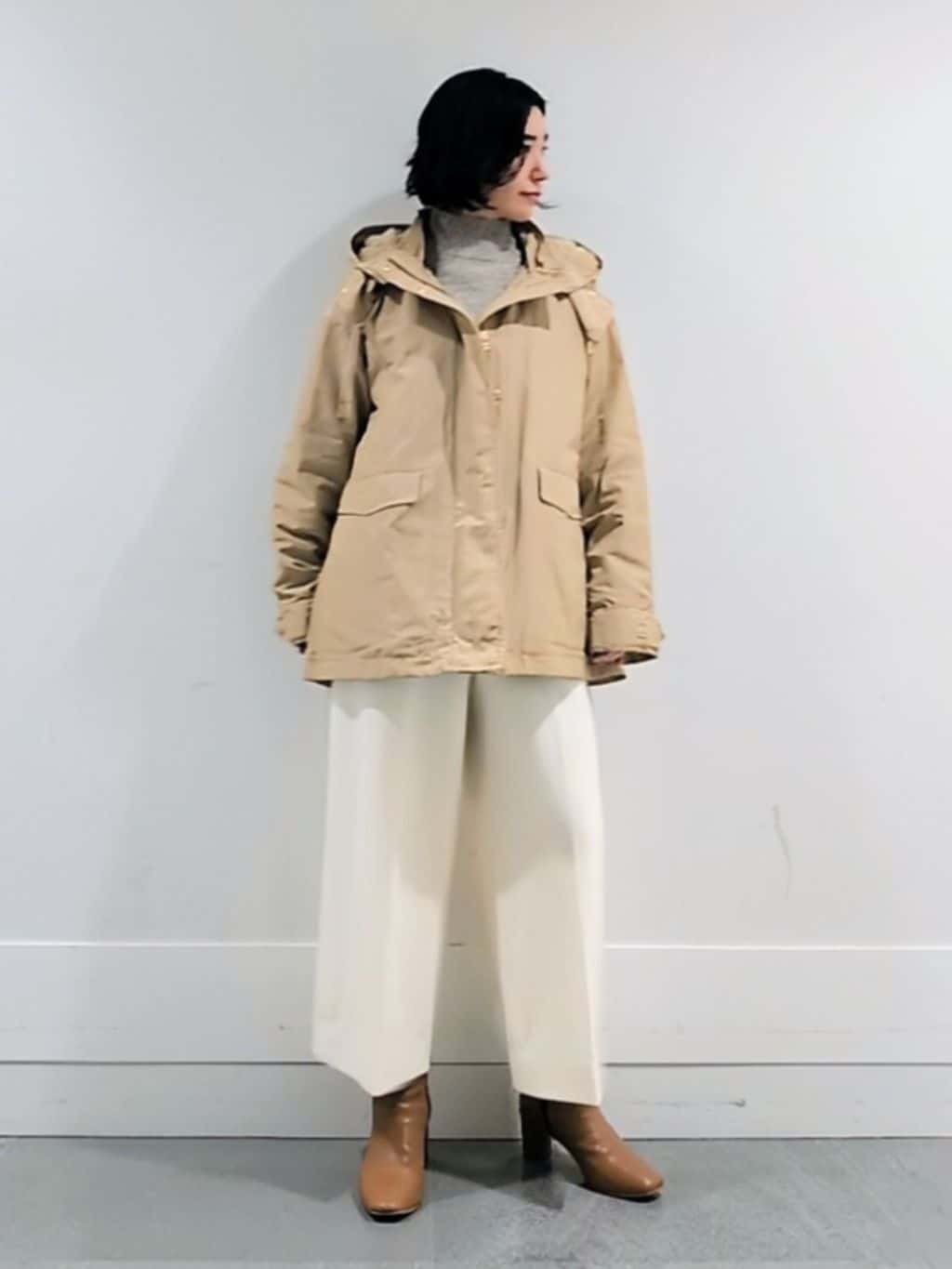 ミズタさんの「UNTITLED｜【8色展開/洗える】ウールカシミヤ ハイネックニット」を使ったコーディネート
