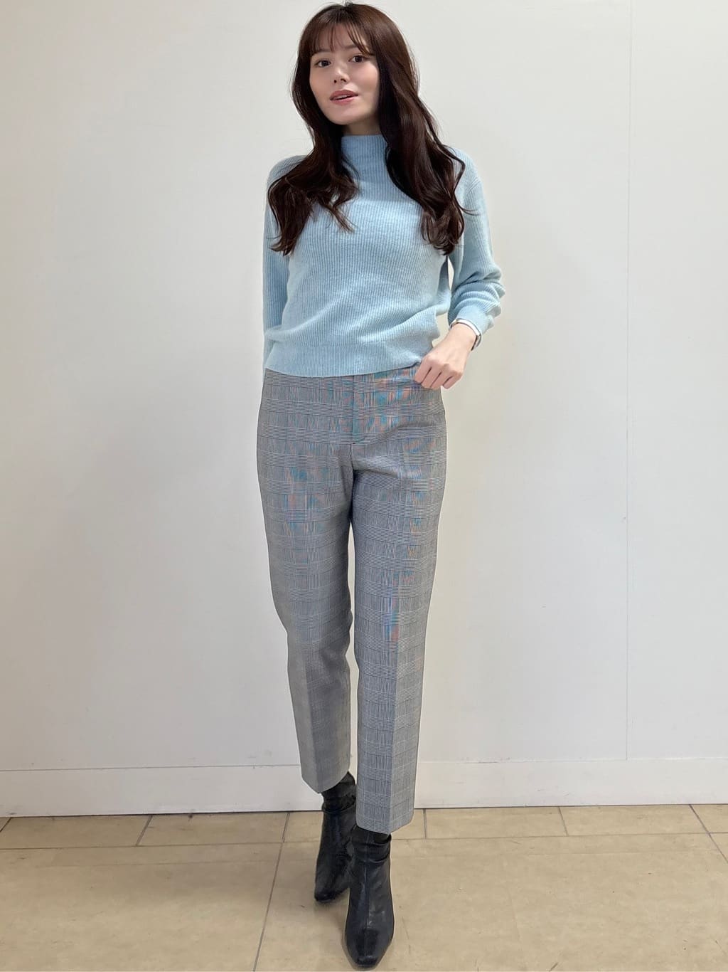sayaさんの「COUP DE CHANCE｜【軽い着心地】モックネックニット」を使ったコーディネート