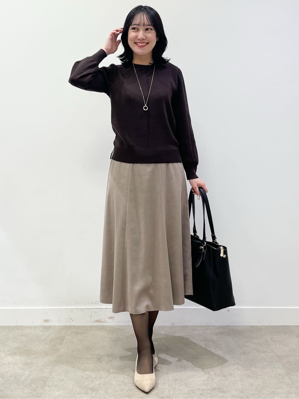 yukariさんの「Reflect｜【ゆったりシルエット】ジャージメルトンコクーンジャケット」を使ったコーディネート