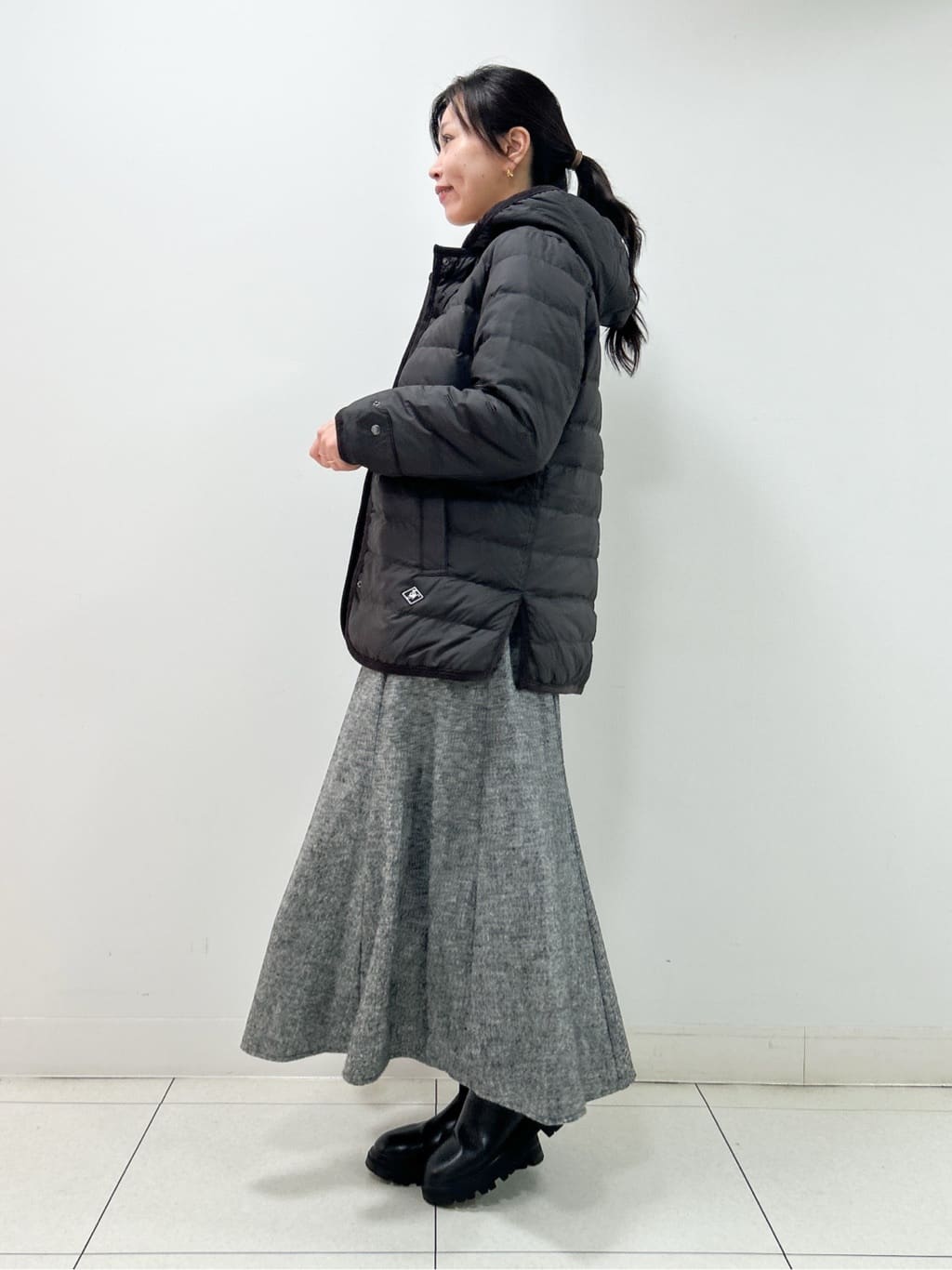 Kaiさんの「Dessin｜【撥水・2WAY】ミュラーダウンコートミドル丈」を使ったコーディネート