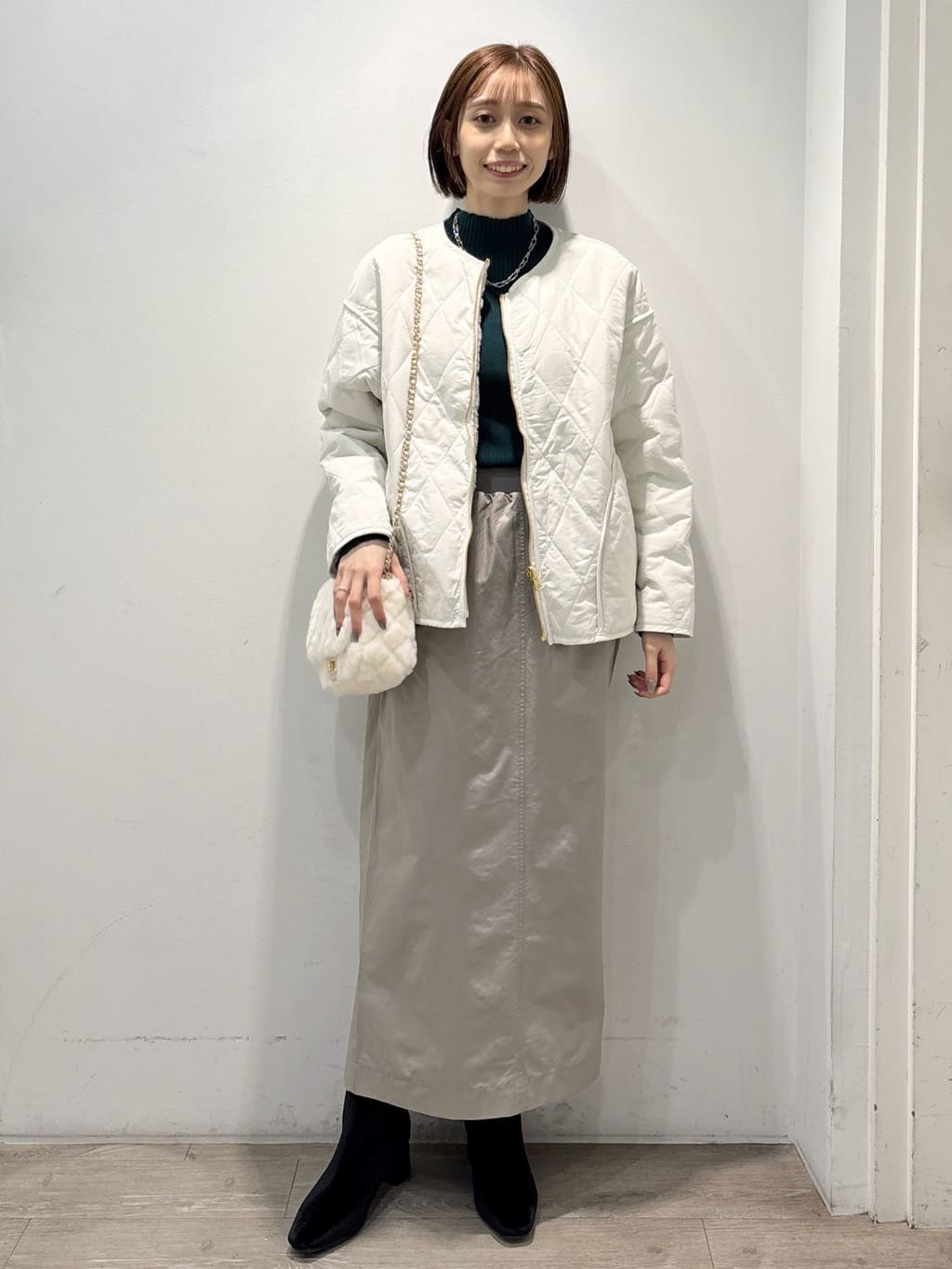 ぶまりんさんの「OPAQUE.CLIP｜ハイネックリブニット【洗濯機OK】」を使ったコーディネート