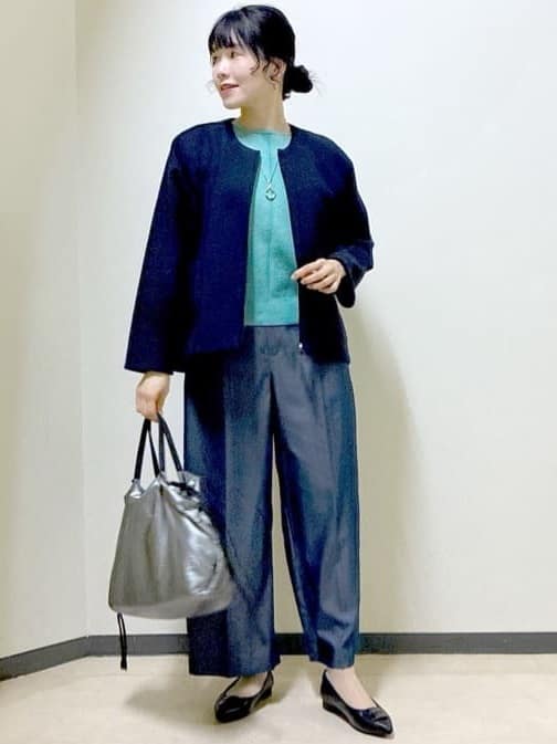  beni_gingerさんの「Reflect｜【選べる8色／スカートにもパンツにも◎】ウール混ボートネックニット」を使ったコーディネート