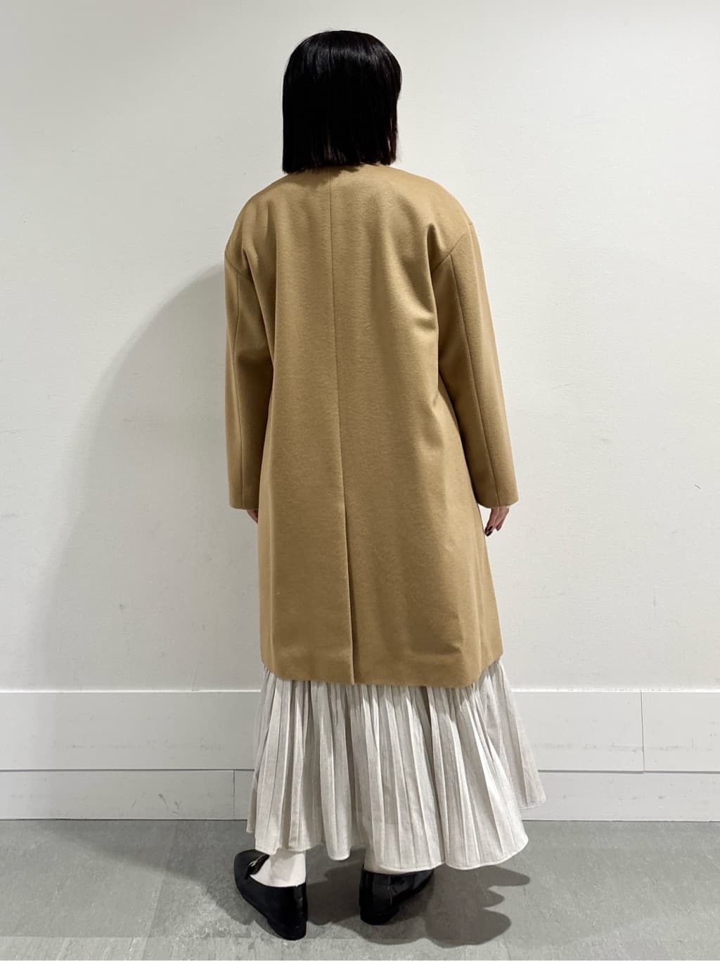 モエカさんの「UNTITLED｜【洗える/アンサンブル可能/ウール100%】リブタートルネックウールニット」を使ったコーディネート