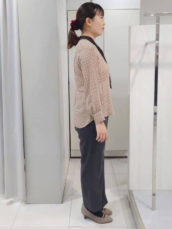 AZUSAさんの「Reflect｜【レイヤードに◎】ボウタイプリントブラウス」を使ったコーディネート