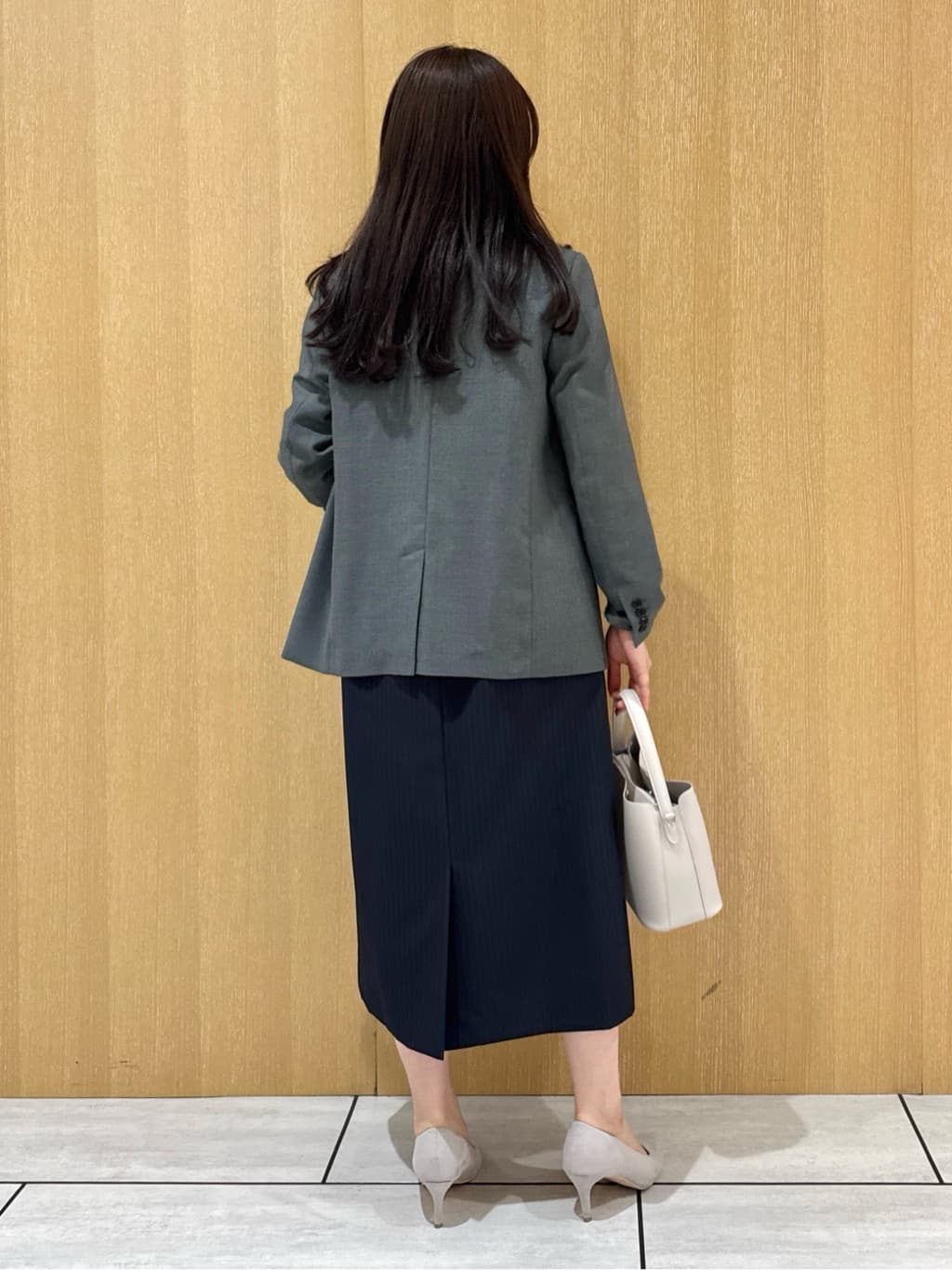 nanaさんの「UNTITLED｜【セットアップ可】ウールライク ダブルブレストジャケット」を使ったコーディネート