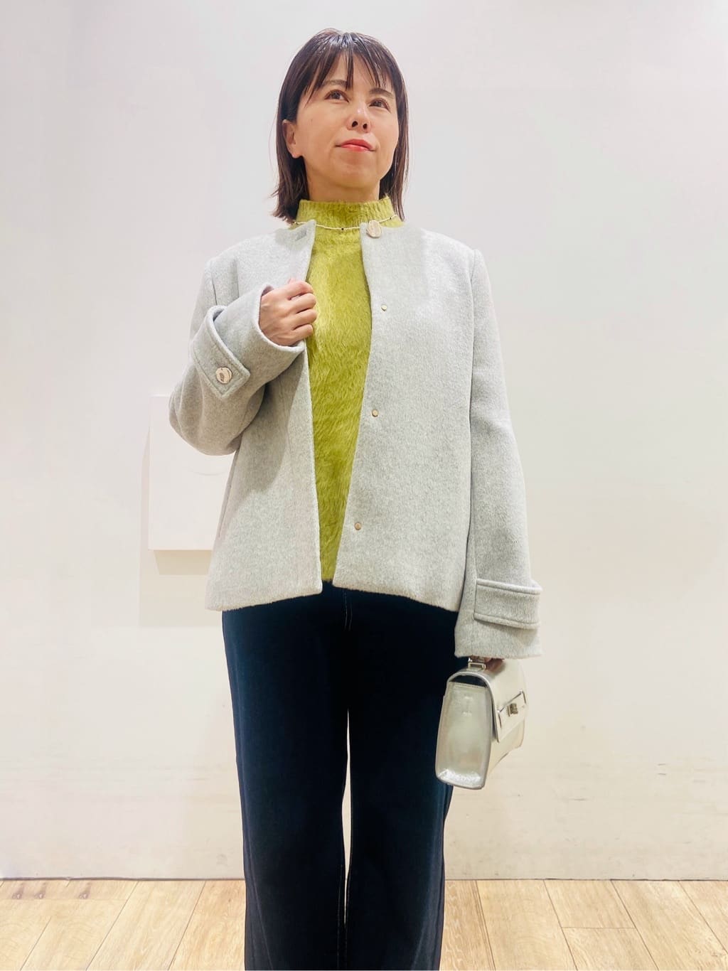 YUKOさんの「index｜ハイネックパフニット【洗濯機OK】」を使ったコーディネート
