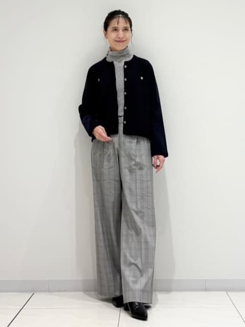 kayoさんの「INDIVI｜【洗える／薄手／ラメ】シアーラメニット」を使ったコーディネート
