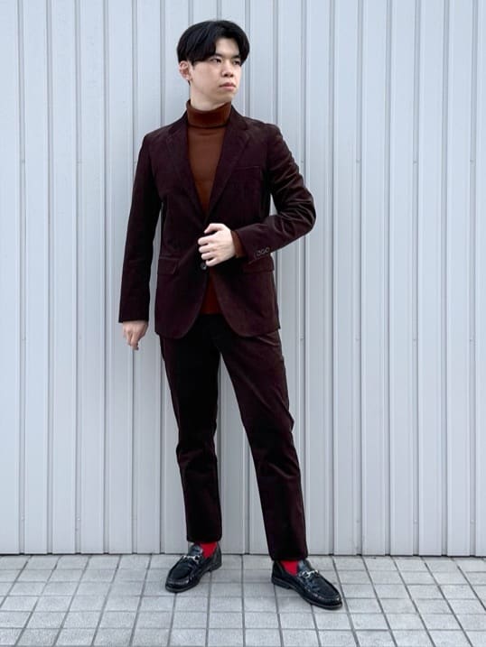 イッシーさんの「TAKEO KIKUCHI｜【Sサイズ～】ストレッチコーデュロイ ジャケット」を使ったコーディネート