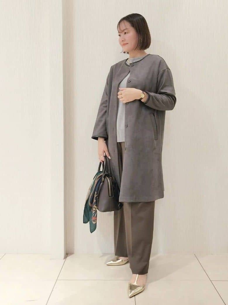 naokoさんの「UNTITLED｜【8色展開/体型カバー】魅せるタイムレスニット」を使ったコーディネート