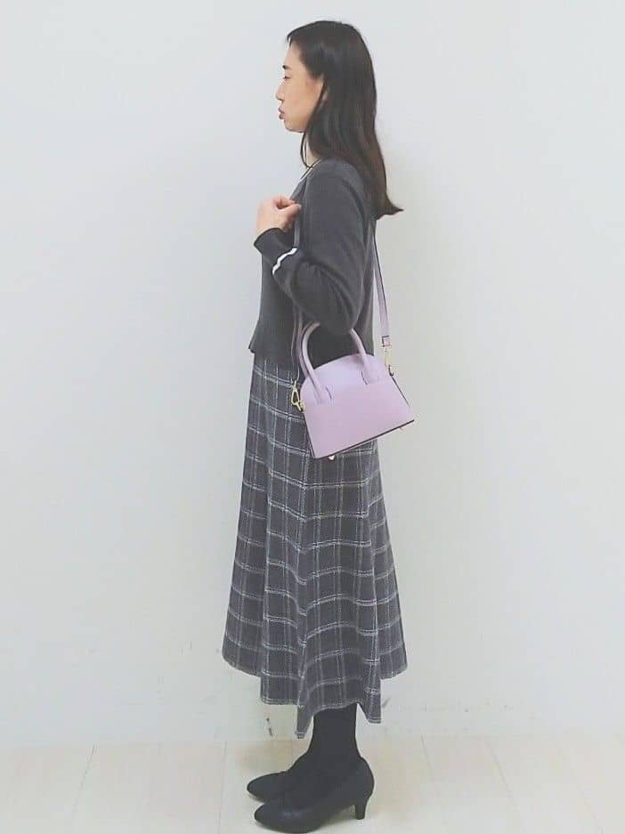 SANAさんの「Reflect｜【SS-4Lサイズ／衿が顔に当たらない◎】スタンドネックミドルコート」を使ったコーディネート