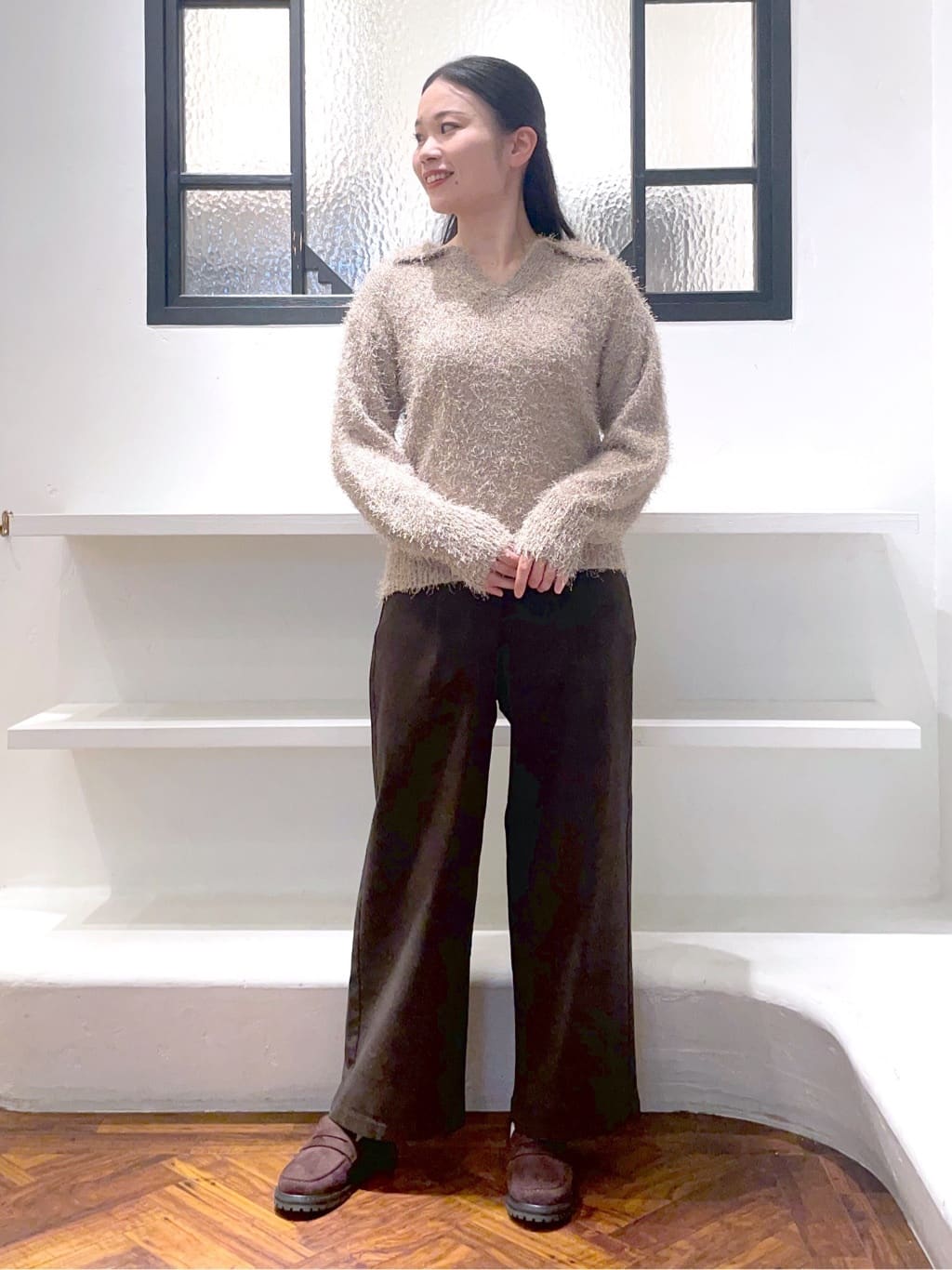 あんりさんの「grove｜【ウール混】軽やかに羽織れるショートコート」を使ったコーディネート