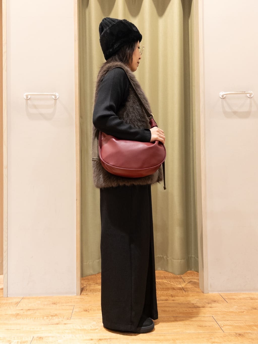 Kawa-sanさんの「SHOO･LA･RUE｜【絶妙なゆるピタ/洗濯機可】ちくちくしにくい リブハイネックやわらかニット」を使ったコーディネート