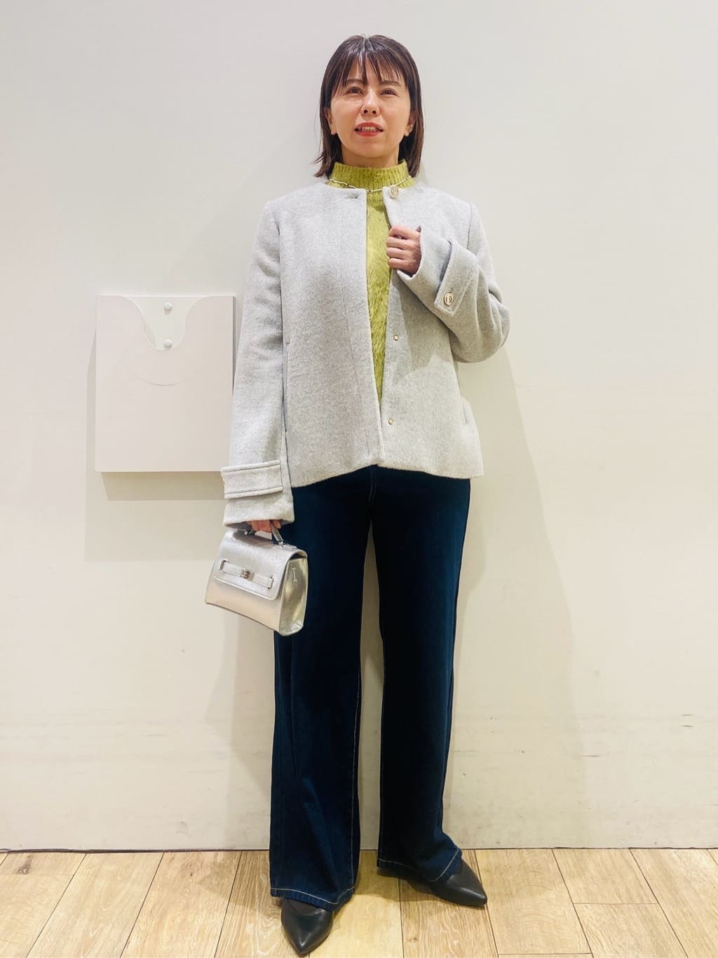 YUKOさんの「index｜ハイネックパフニット【洗濯機OK】」を使ったコーディネート