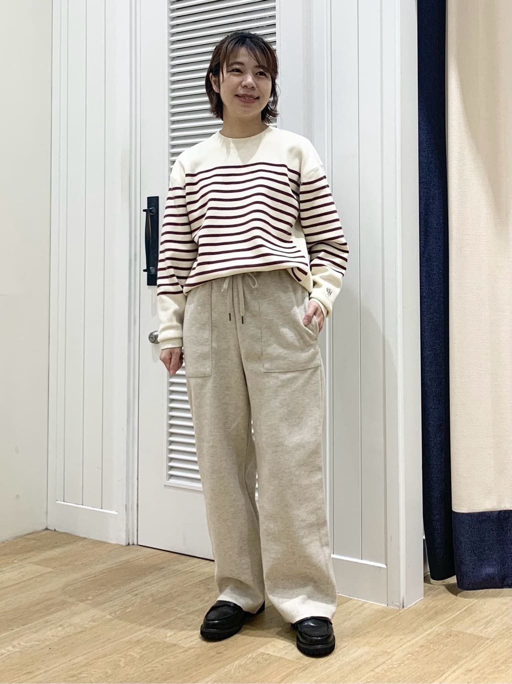 IMARIさんの「Dessin｜【ユニセックス／洗える】コットンカシミヤブレンドセーター」を使ったコーディネート