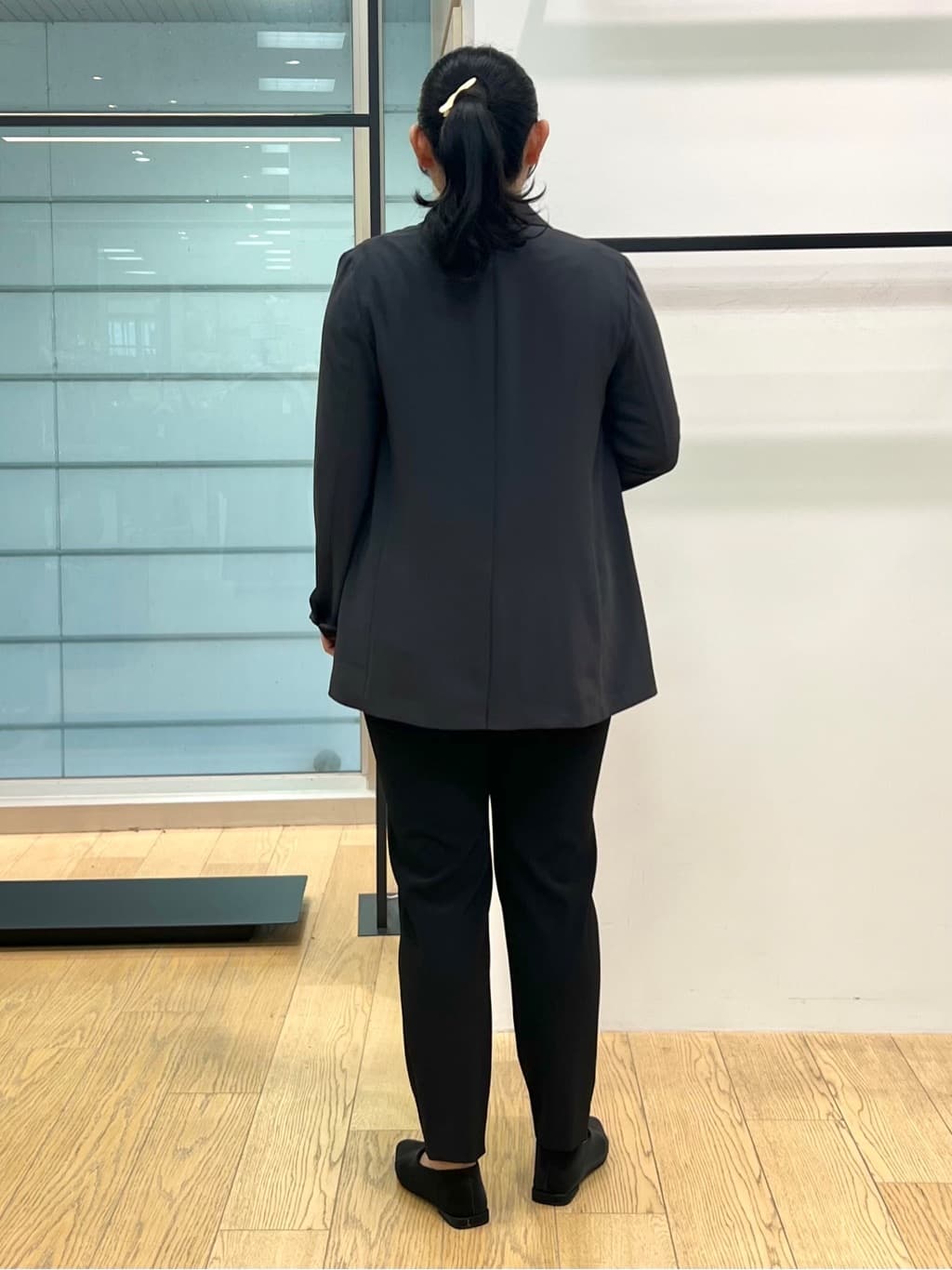 shimaさんの「INDIVI｜【軽く羽織れる！】ダブルジャケット」を使ったコーディネート