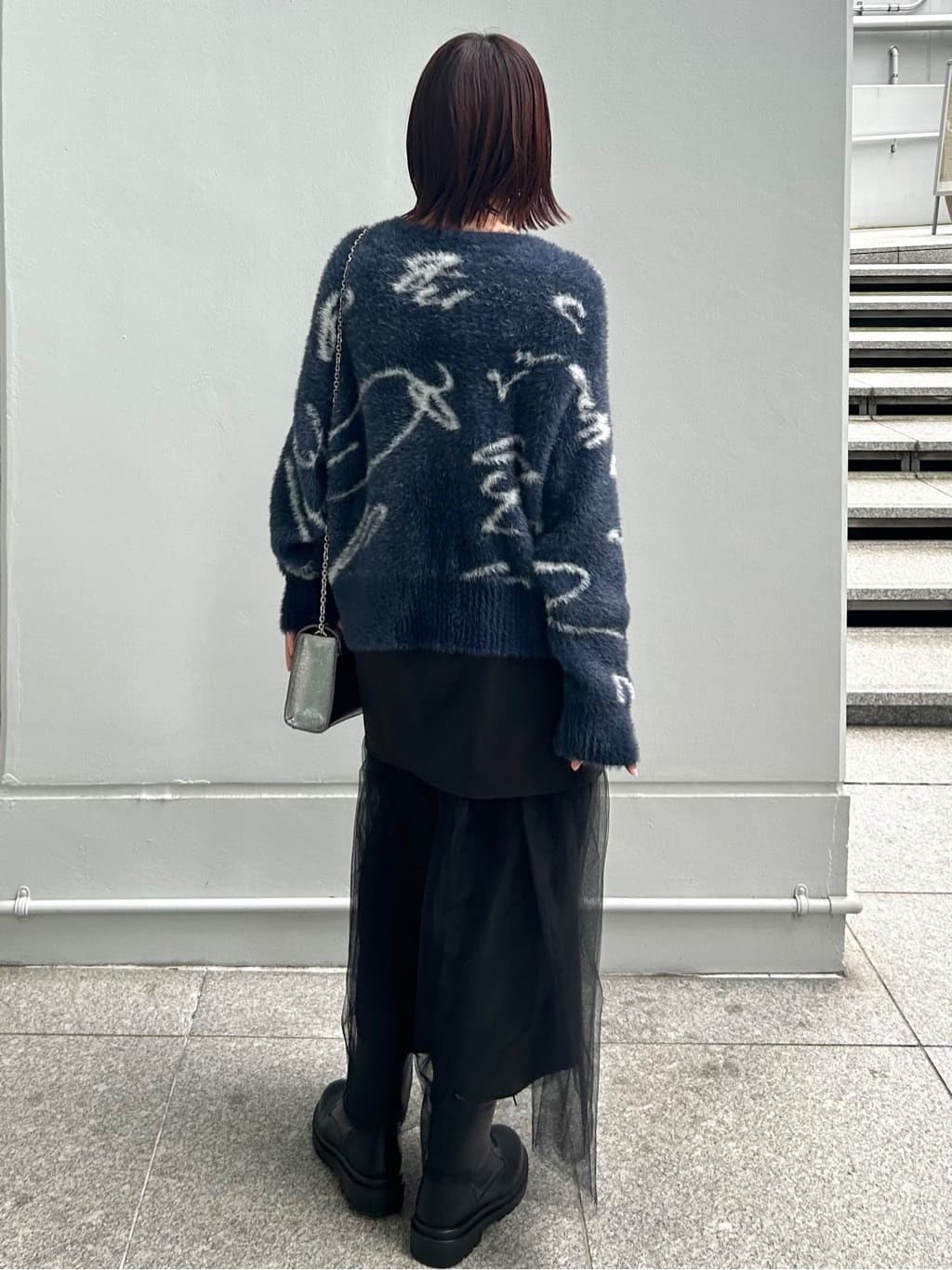 RINAさんの「OPAQUE.CLIP｜カシミヤブレンドウールミドルピーコート」を使ったコーディネート